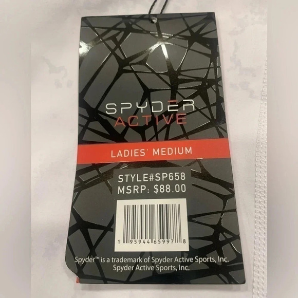 Spyder Active HI Rise Ladies Medium Leggings - Picture 3 of 7